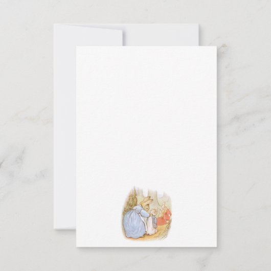 Bunny Rabbit Blank Bedankkaart (Achterkant)