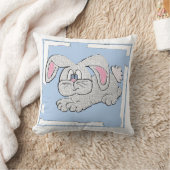 Bunny Rabbit (blauw) Kussen (Deken)