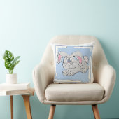Bunny Rabbit (blauw) Kussen (Stoel)
