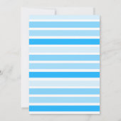 Bunny Rabbit Blue Boy Baby Shower-uitvindingen Kaart (Achterkant)