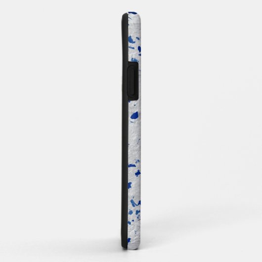 Bunny Rabbit Blue Terrazzo Monogram Modern Case-Mate iPhone Case (Achterkant/rechts)