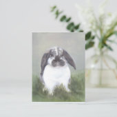 Bunny Rabbit Briefkaart (Staand voorkant)