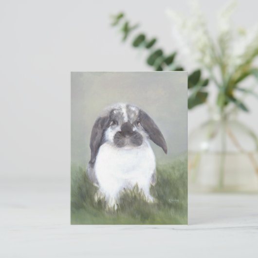 Bunny Rabbit Briefkaart (Staand voorkant)