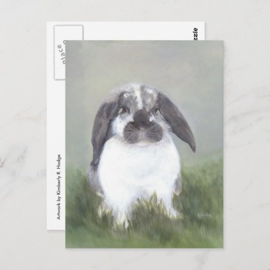 Bunny Rabbit Briefkaart (Voorkant / Achterkant)
