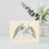 Bunny Rabbit Briefkaart (Staand voorkant)