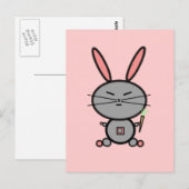 Bunny Rabbit Briefkaart (Voorkant / Achterkant)