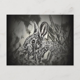 Bunny Rabbit Briefkaart - Yard Critters