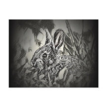 Bunny Rabbit Briefkaart - Yard Critters 