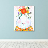 Bunny Rabbit Canvas Afdruk (Insitu (Houten vloer))