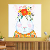 Bunny Rabbit Canvas Afdruk (Insitu (Woonkamer))