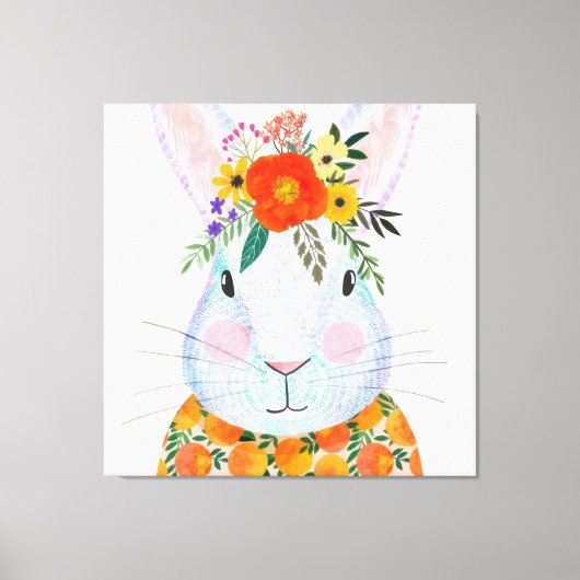 Bunny Rabbit Canvas Afdruk (Voorkant)