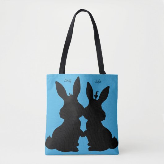 Bunny Rabbit Canvas tas (Voorkant)