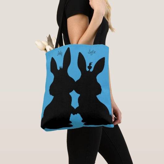 Bunny Rabbit Canvas tas (Dichtbij)