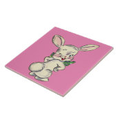Bunny Rabbit Ceramic Tegel Tegeltje (Zijkant)