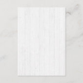 Bunny Rabbit Chic Floral Baby shower Dank je Advieskaart (Achterkant)