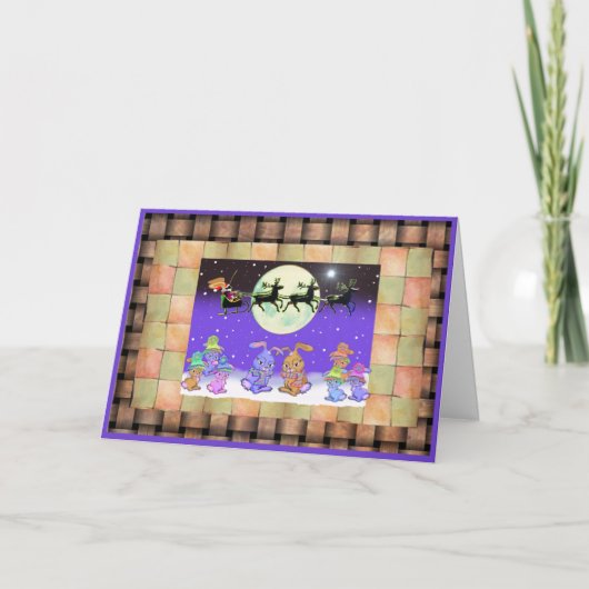 Bunny Rabbit Christmas Kaarten (Voorkant)