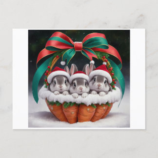 Bunny Rabbit Christmas Kaarten