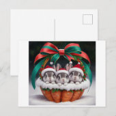 Bunny Rabbit Christmas Kaarten (Voorkant / Achterkant)