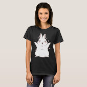 Bunny Rabbit Christmas New Year cute T-shirt (Voorkant volledig)