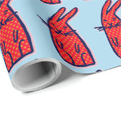 BUNNY RABBIT CHRISTMAS OF BIRTHDAY WRAPPER CADEAUPAPIER (Rol Hoek)