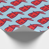 BUNNY RABBIT CHRISTMAS OF BIRTHDAY WRAPPER CADEAUPAPIER (Hoek)