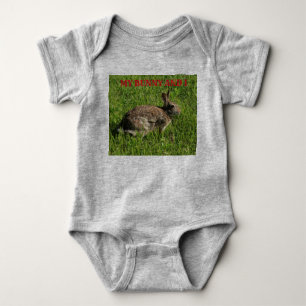 Bunny Rabbit closeup Baby Body Suit Romper