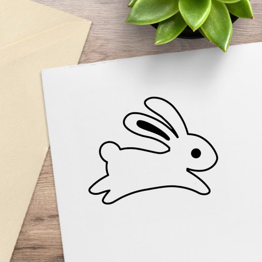 Bunny Rabbit Color Me Rubberstempel