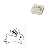 Bunny Rabbit Color Me Rubberstempel (Gestempeld)