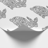 Bunny Rabbit Coloring Cadeaupapier (Hoek)