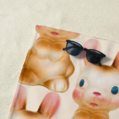 Bunny Rabbit Cream Strandlaken (In situ)