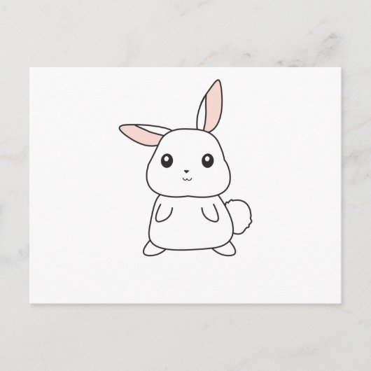 Bunny Rabbit Cute Animals voor meisjes paasbrood Briefkaart (Voorkant)