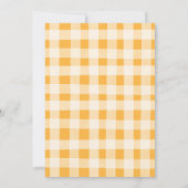 Bunny Rabbit Daisy Flower Garden Baby shower Kaart (Achterkant)