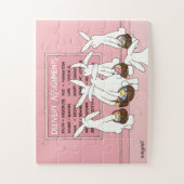 Bunny Rabbit Delivery Asessies Jigzaag Puzzle Legpuzzel (Verticaal)