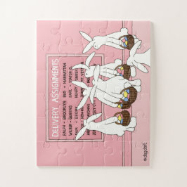 Bunny Rabbit Delivery Asessies Jigzaag Puzzle Legpuzzel