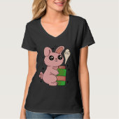 bunny rabbit easter bottle t-shirt (Voorkant)