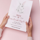 Bunny Rabbit Easter Brunch & Egg Hunt Invitation Kaart
