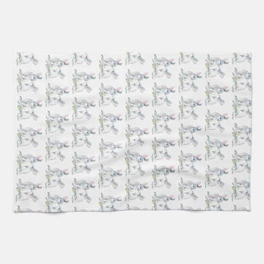 Bunny Rabbit Easter Dish Towels Theedoek (Horizontaal)
