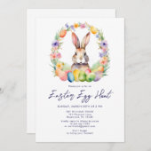 Bunny Rabbit Easter Egg Hunt Kaart (Voorkant / Achterkant)