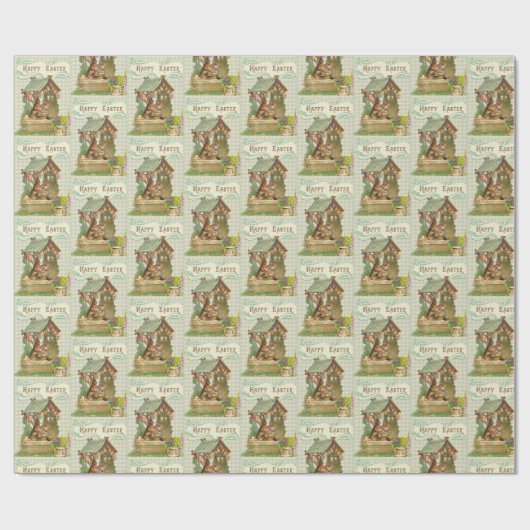   bunny Rabbit Easter Gift Wrap Cadeaupapier (Vlak)