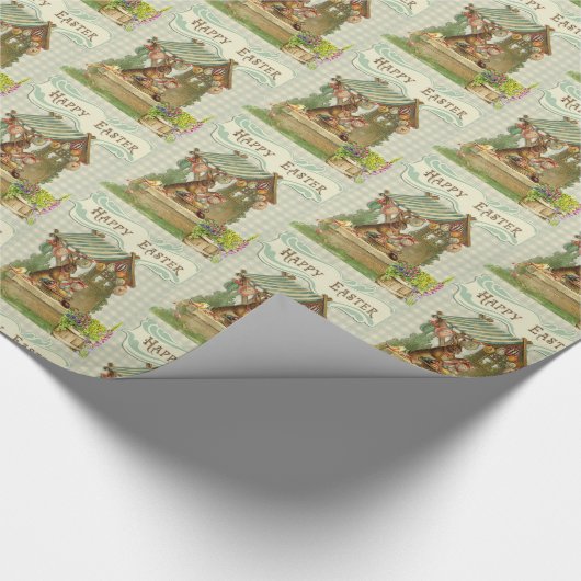   bunny Rabbit Easter Gift Wrap Cadeaupapier (Hoek)