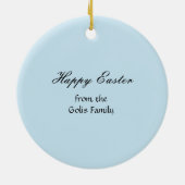 Bunny Rabbit Easter Holiday Tree Ornament (Achterkant)