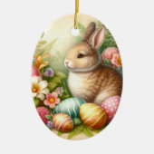 Bunny Rabbit Easter Holiday Tree Ornament (Voorkant)