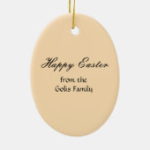 Bunny Rabbit Easter Holiday Tree Ornament (Achterkant)