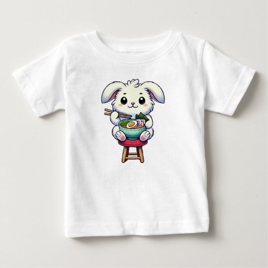 Bunny Rabbit Eating Ramen (Voorkant)