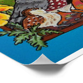 Bunny Rabbit en Quail Families Southwest Poster (Hoek)