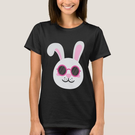 BUNNY RABBIT FACE Sunglasses Boys Girls Kids Easte T-shirt (Voorkant)