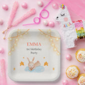 Bunny rabbit First verjaardagsparty Paper Bord (Feest)