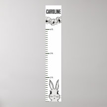 Bunny Rabbit Floral Growth Chart