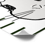 Bunny Rabbit Floral Growth Chart Poster (Hoek)