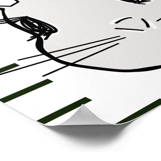 Bunny Rabbit Floral Growth Chart Poster (Hoek)